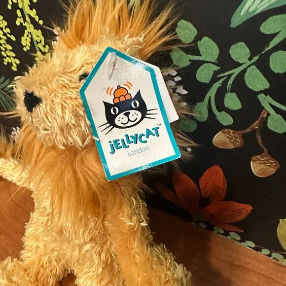 RARE HTF Vintage Jellycat Bunglie Tot Lion – NWT – Blue Tag (2000s) - Picture 6 of 7